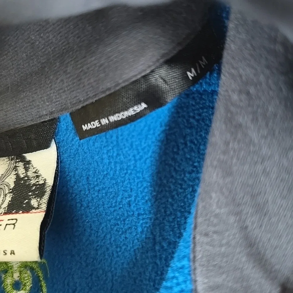 Spyder Encore Fleece Jacket‎ Mens Medium Blue Half Zip Outdoors Gorpcore Casual